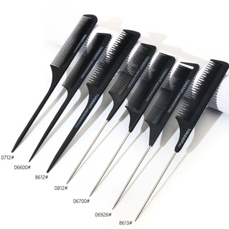 Comb Fine Tooth - Hair Tail Combs Stainless Steel Salon