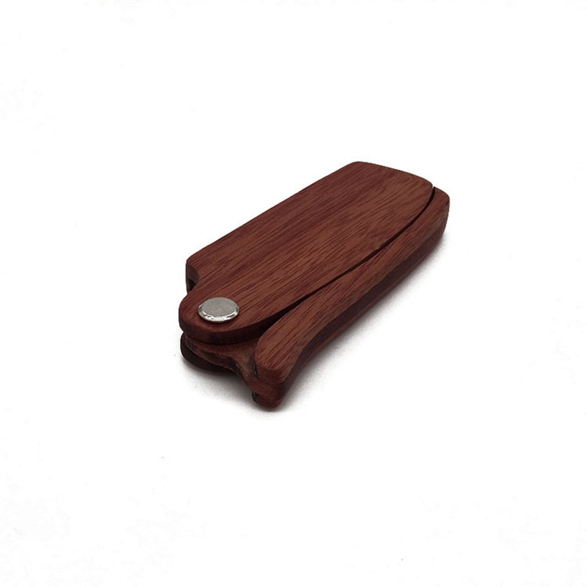 Mens Grooming Tools - Wooden Beard Comb Foldable Travel Size