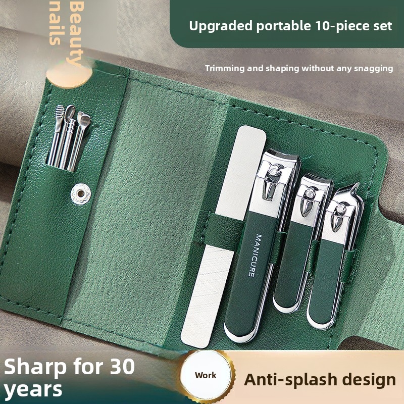 Men'S Grooming Tool - Stainless Steel 4Pcs Nail Clipper Set,