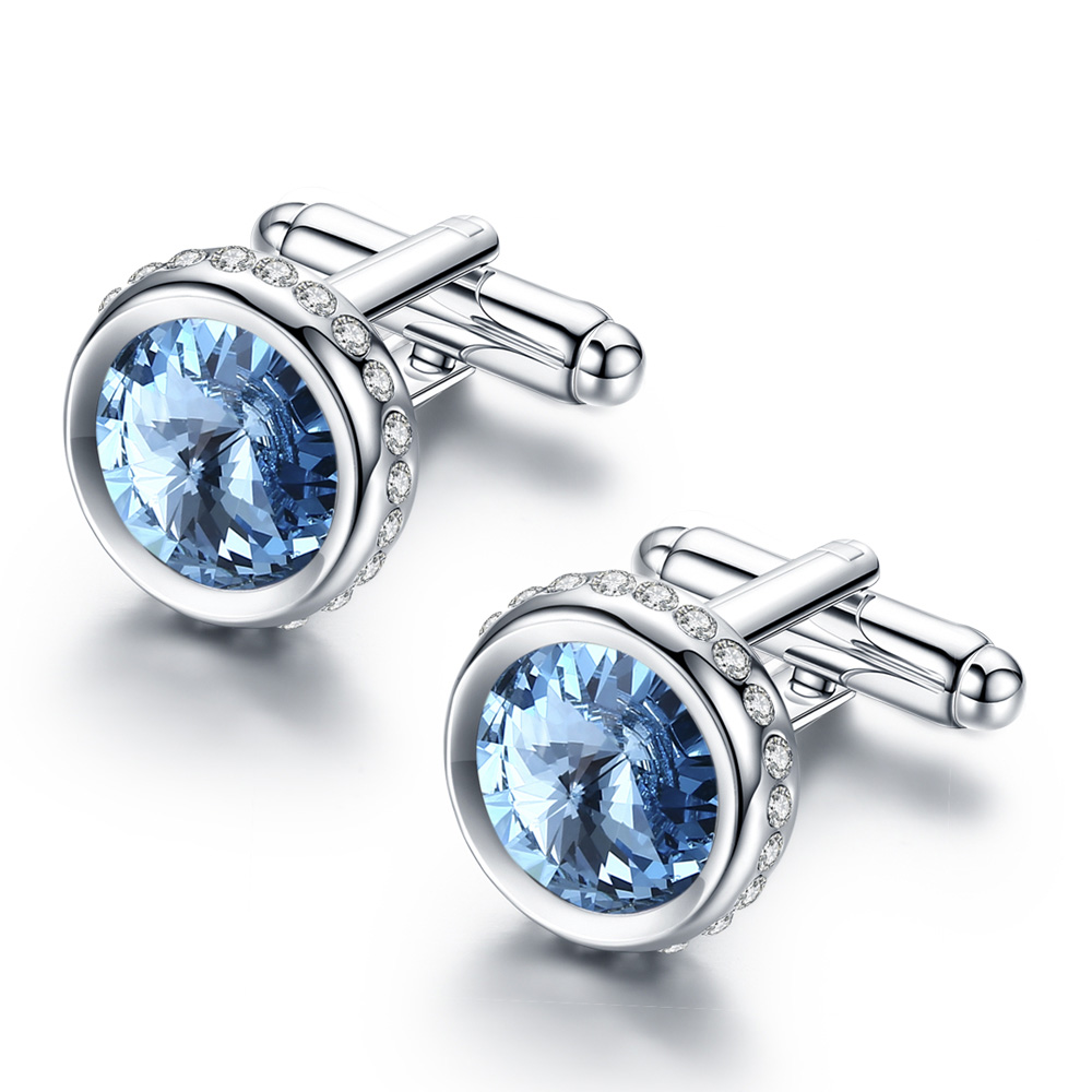 Men'S Grooming Wedding Day - PINANNIE Men's Crystal Cufflinks for Wedding,