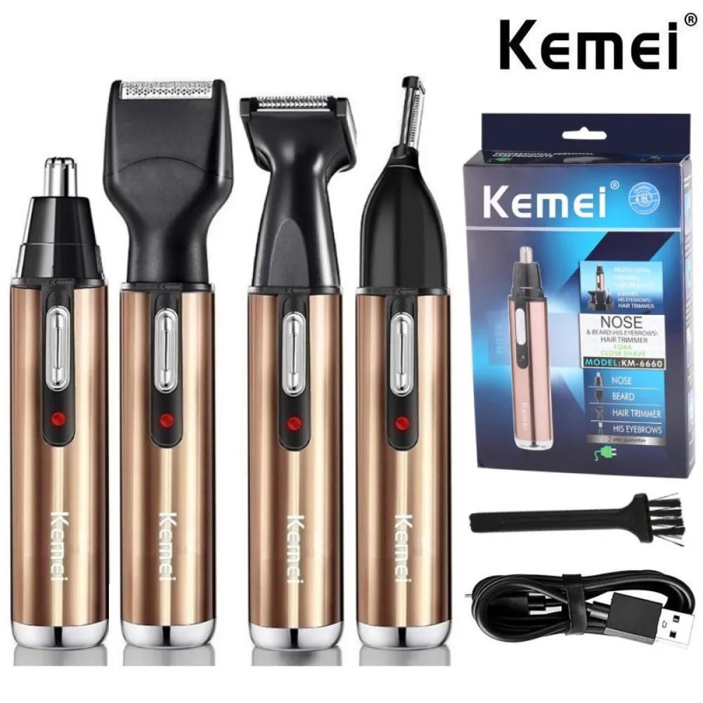 Mens Grooming Box - Kemei All In One Rechargeable Nose