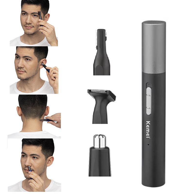 Mens Grooming Tools - Kemei Pro Rechargeable Nose Hair Trimmer