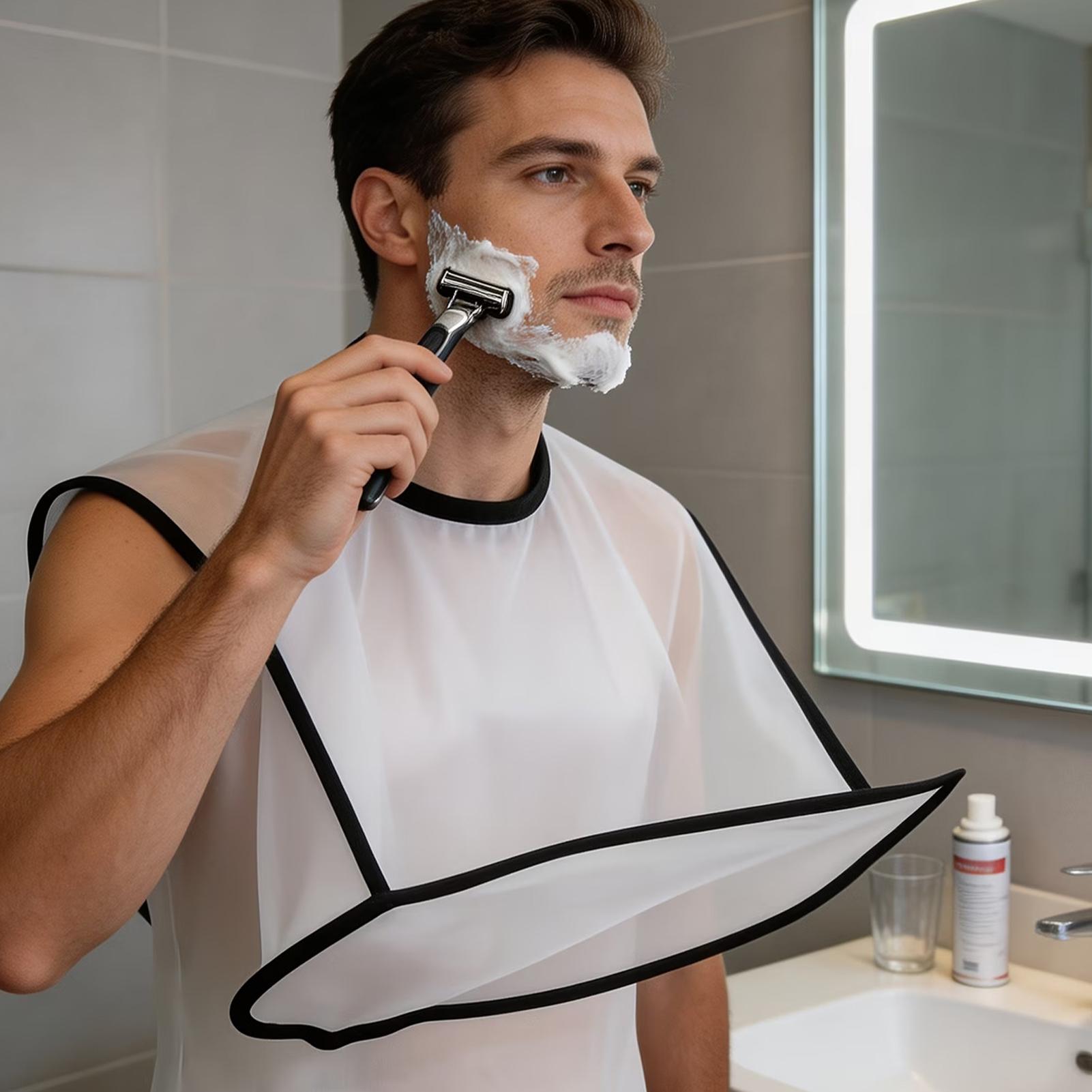 Men'S Grooming Tool - Beard Apron Foldable Shaving Bib Mustache