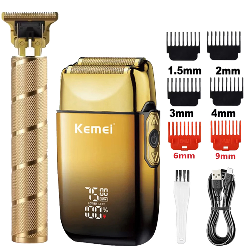 Mens Grooming Box - Kemei KM-TX10 T9 Hair Trimmer Electric