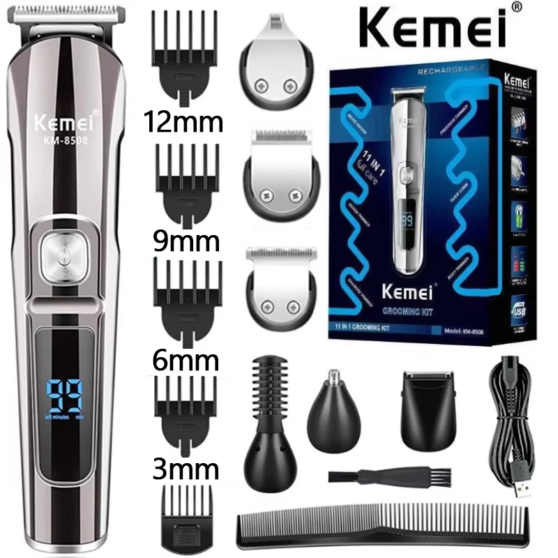 Mens Grooming Box - Kemei Professional Multifunction Beard Hair Trimmer