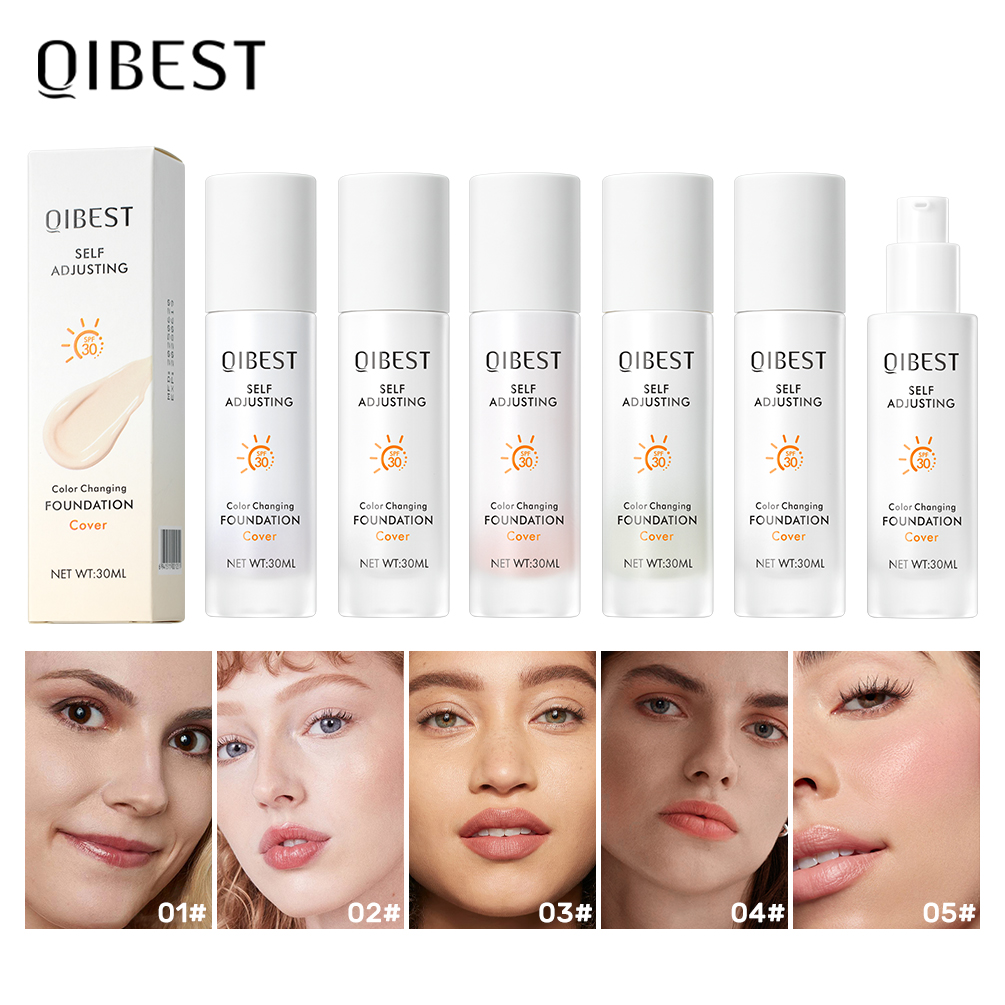 Face Moisturizer Spf - QIBEST Color Changing Foundation Moisturizing SPF