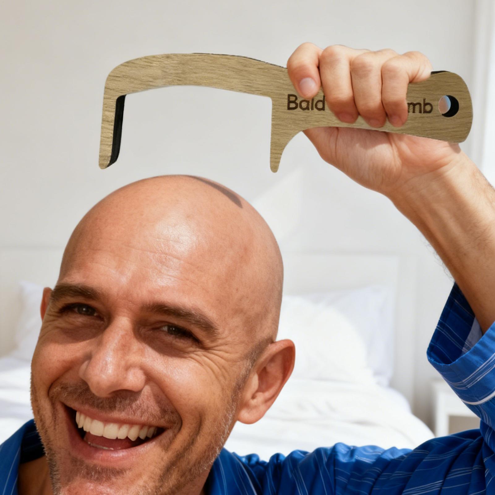 Bald Man Comb Funny Prank Groo - Men'S Grooming Tool review and price
