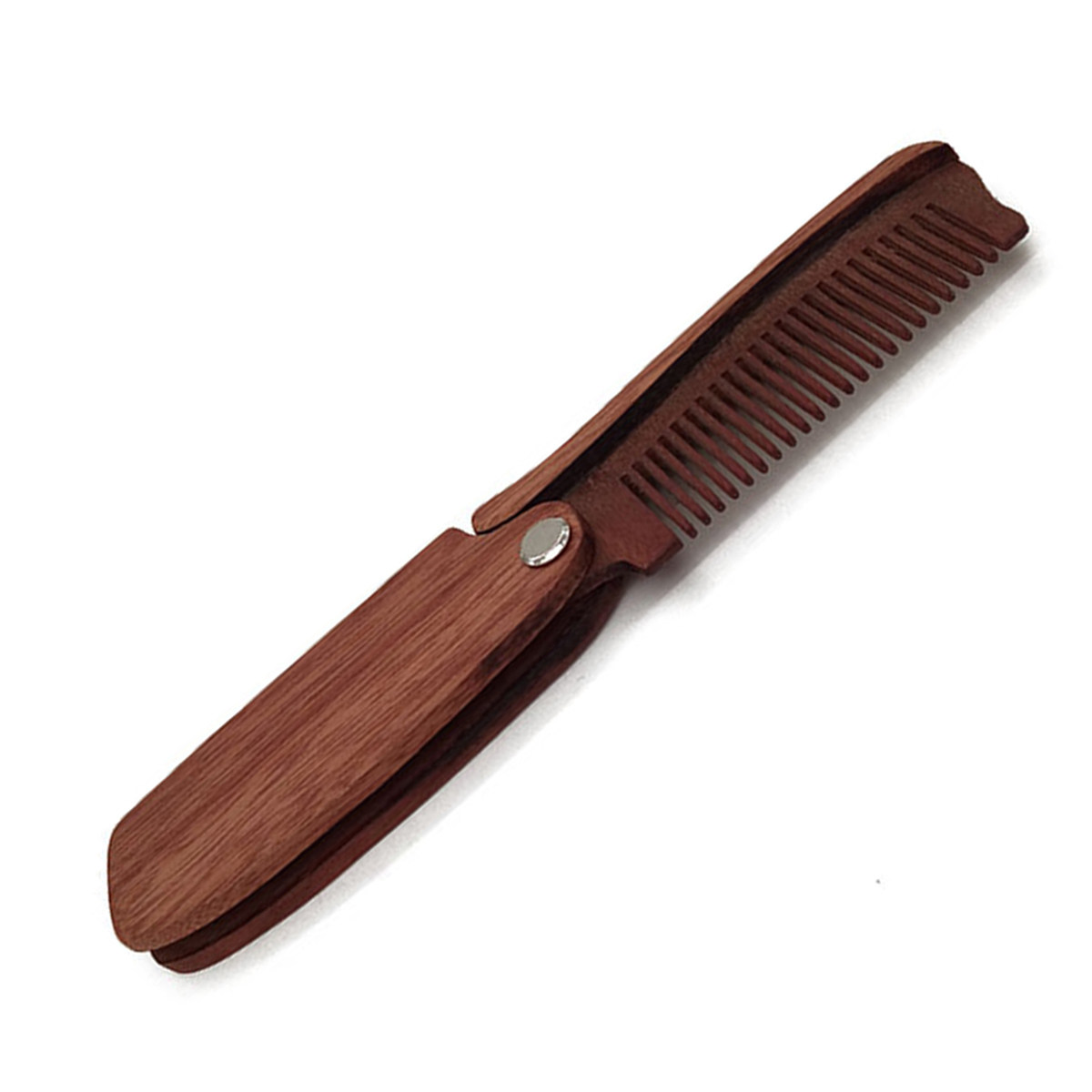Wooden Beard Comb Foldable Tra - Mens Grooming Tools review and price