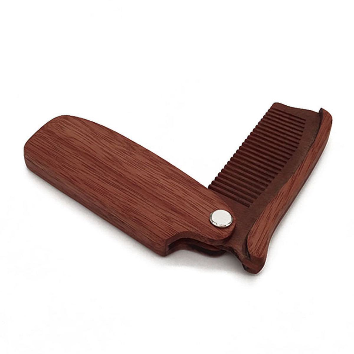 Wooden Beard Comb Foldable Tra - Mens Grooming Tools review and price