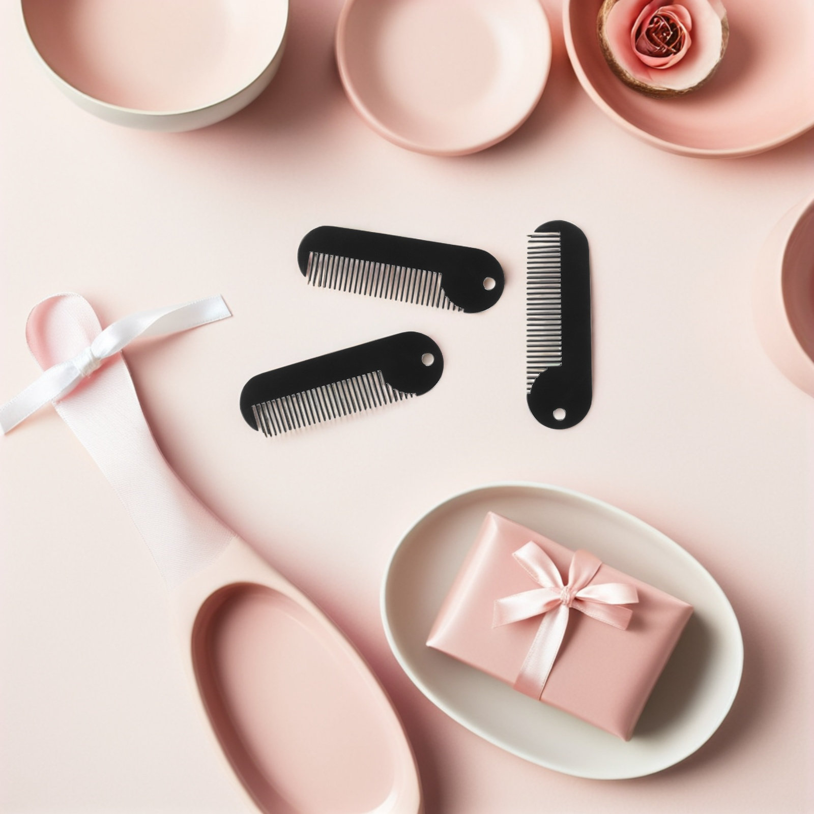 4Pcs Pocket Beard Comb Mini Mu - Comb Fine Tooth review and price