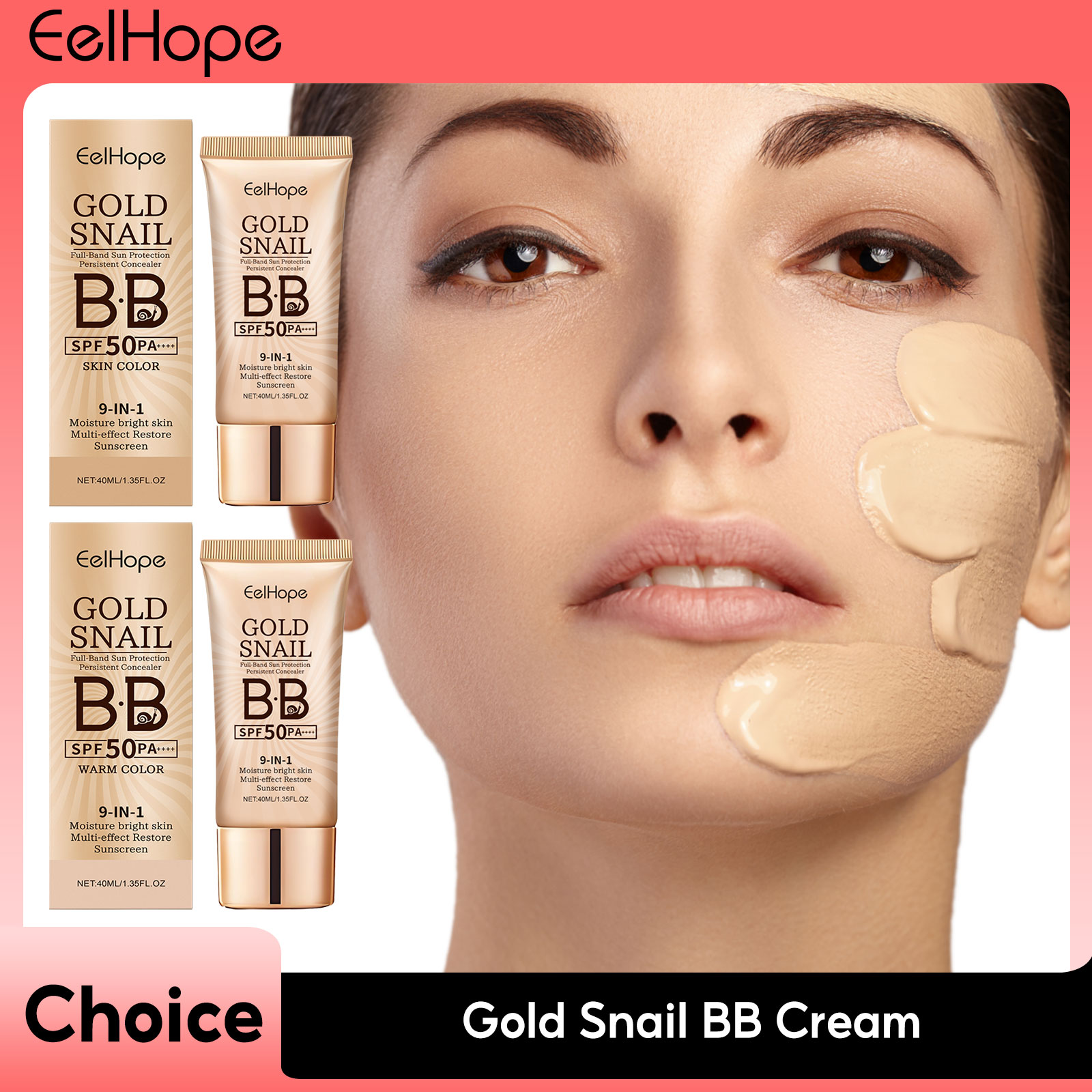 Gold Snail Sunscreen BB Cream  - Face Moisturizer Spf review and price