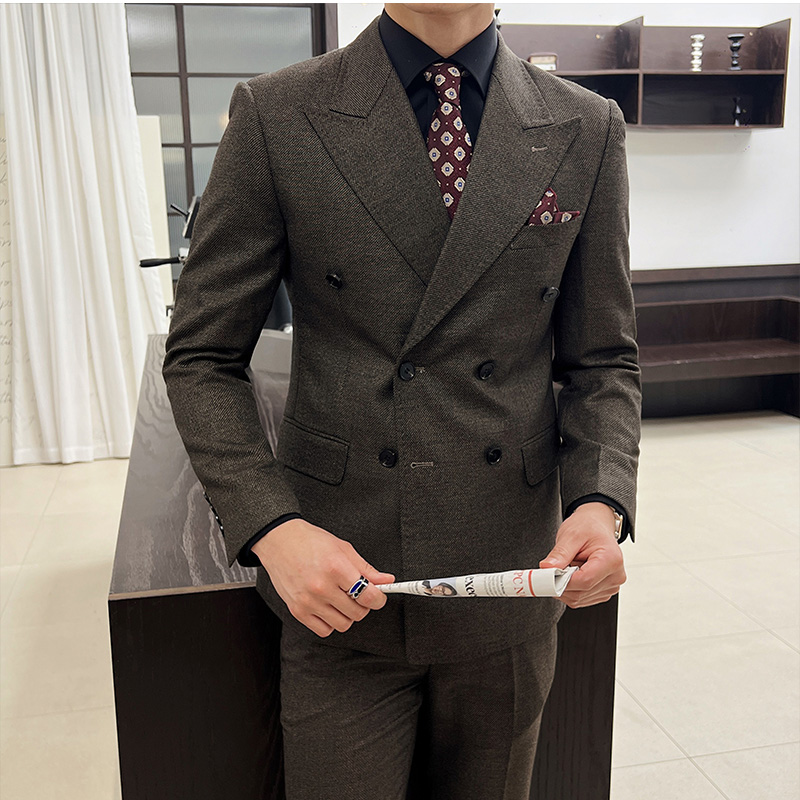 Men Vintage Luxury Double Brea - Men'S Grooming And Style review and price
