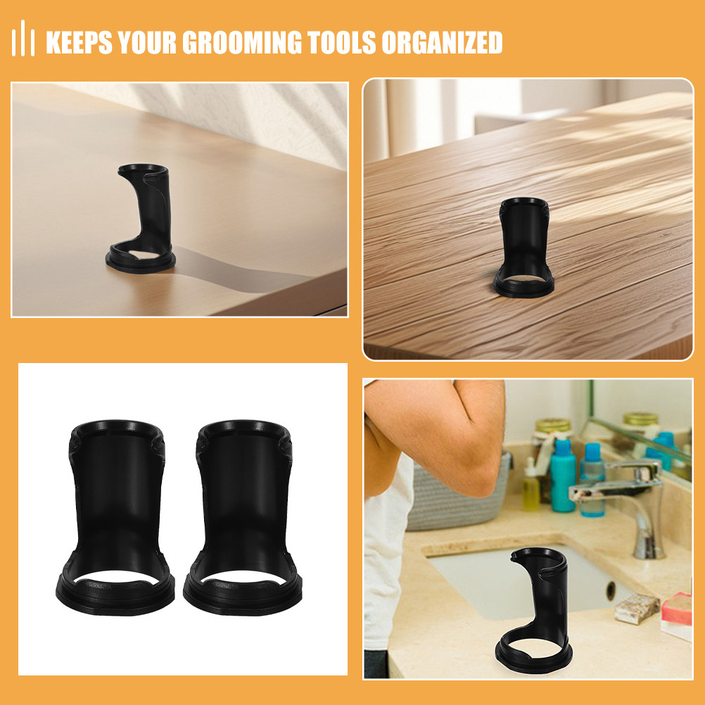 2Pcs Plastic Beard Brush Stand - Mens Grooming Tools review and price