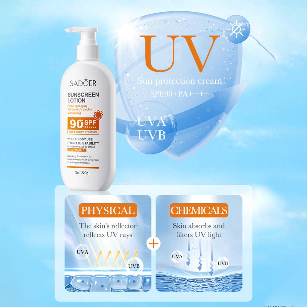 220g Sunscreen Cream SPF 90+ U - Face Moisturizer Spf review and price