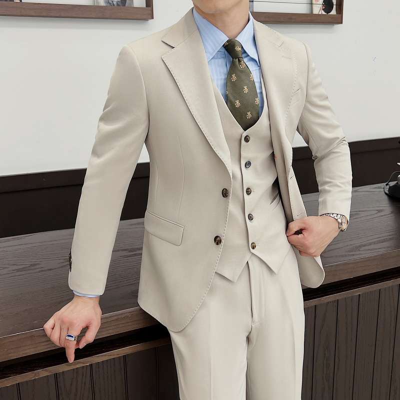 ( Jacket+Vest+Pants ) ltalian  - Men'S Grooming And Style review and price