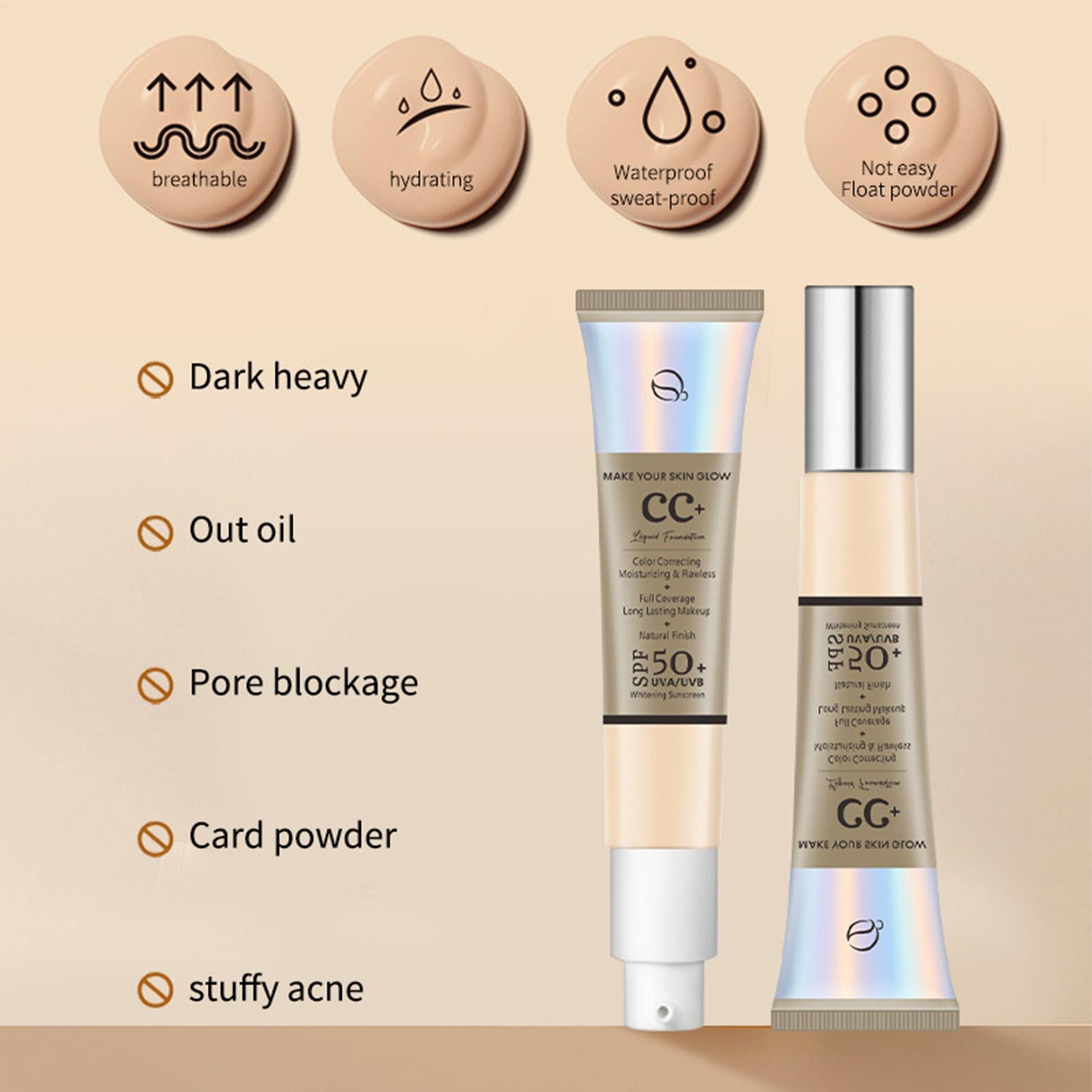CC Cream Foundation SPF 50 Sun - Face Moisturizer Spf review and price