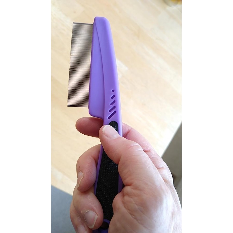 Flea Comb with Rubber Handle,  - Comb Fine Tooth review and price